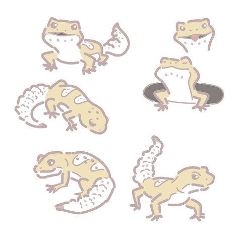 爬虫類のイラスト