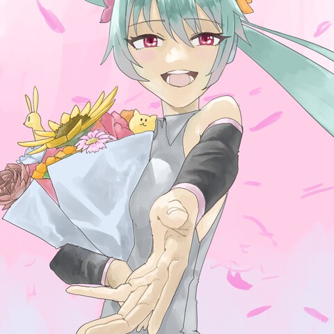 DECO27さんの愛言葉のイラストを描きました。