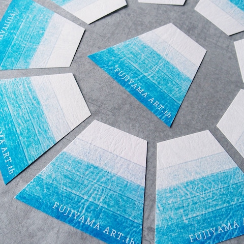 富士山のショップカード、名刺、カードデザイン