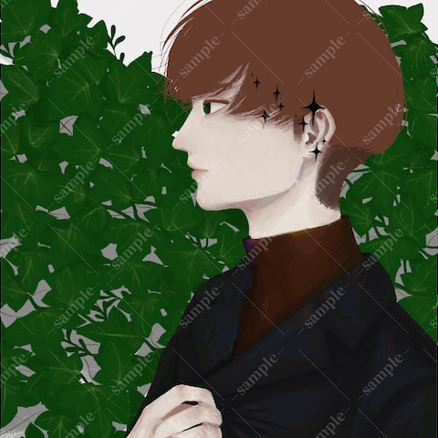 お相手のイメージや印象を人物にして描いた絵