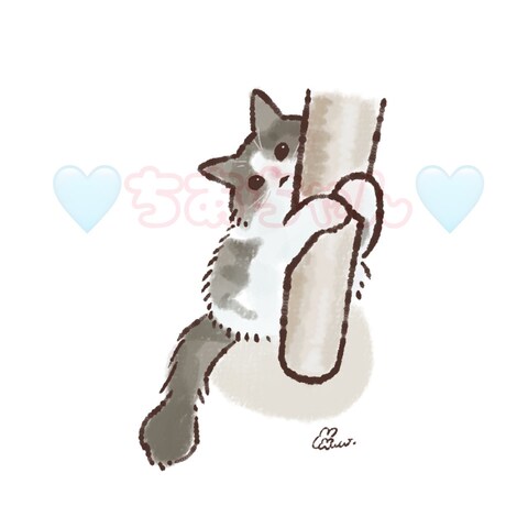 ペット（猫）の似顔絵アイコン