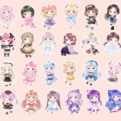 ミニキャライラスト参考（女の子）【ご依頼】