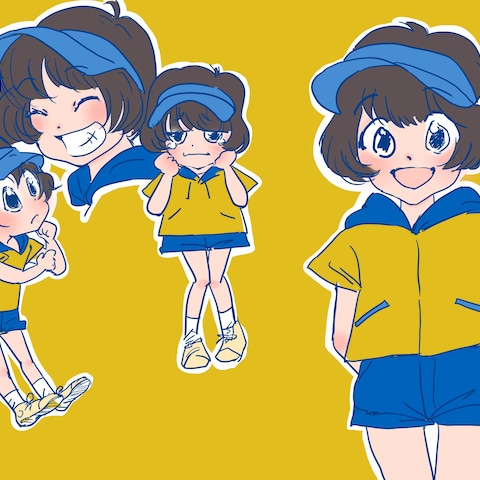 解説する少女