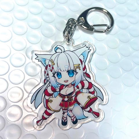 稲取神 もちぎつねさん アクリルキーホルダー