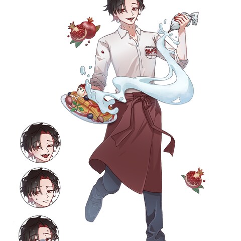 男性カフェ店員