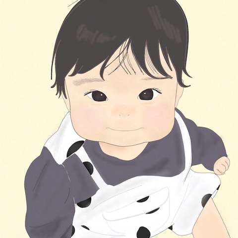 赤ちゃんの似顔絵