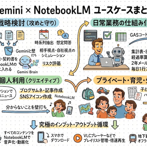 Gemini×NotebookLM ユースケース（活用事例）