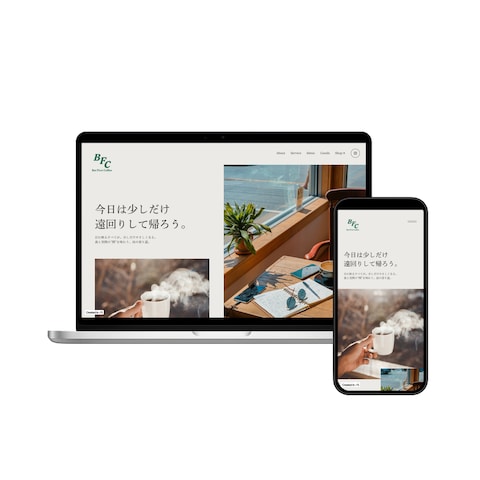 カフェのデモサイトです