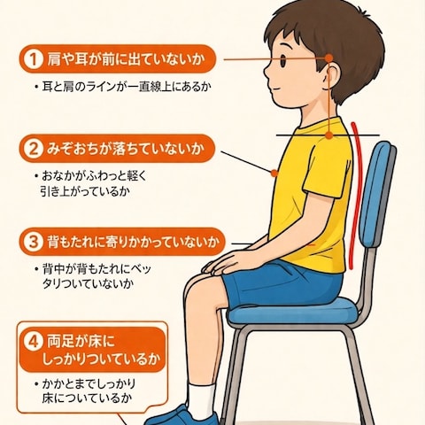 座り姿勢