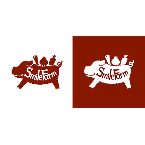 豚農家のロゴデザイン(架空のクライアント)