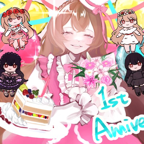 Vライバーさんの記念イラスト