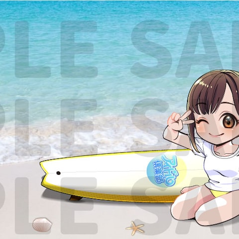 前回納品したヘッダーの女の子の衣装変更