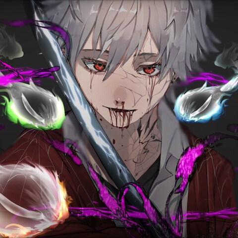 自創作のイラスト