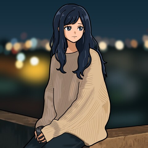 夜の黄昏