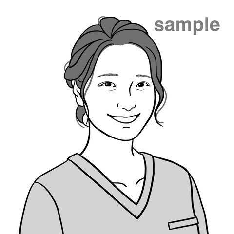 名刺用　似顔絵