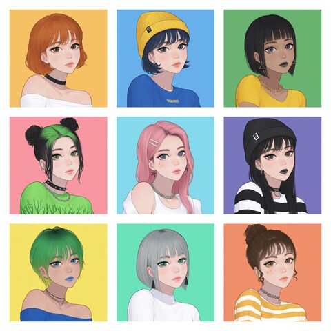 SNSアイコンイラスト