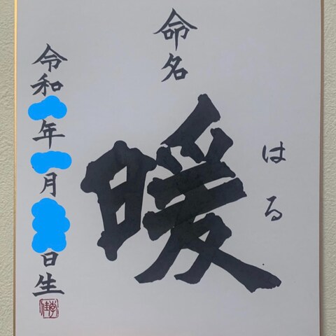 命名書