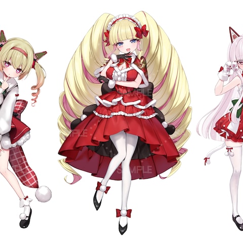 深層組様クリスマスイラスト