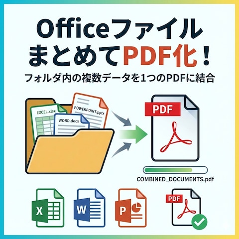 １アクションでOfficeファイルをPDF化