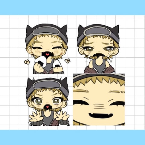 創作スタンプ風イラスト