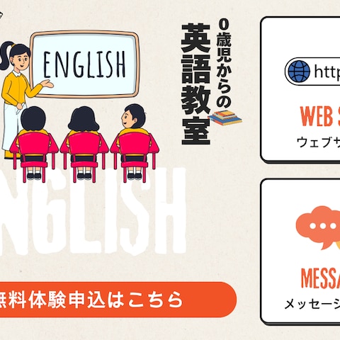 子供向け英語教室のLINEリッチメニュー