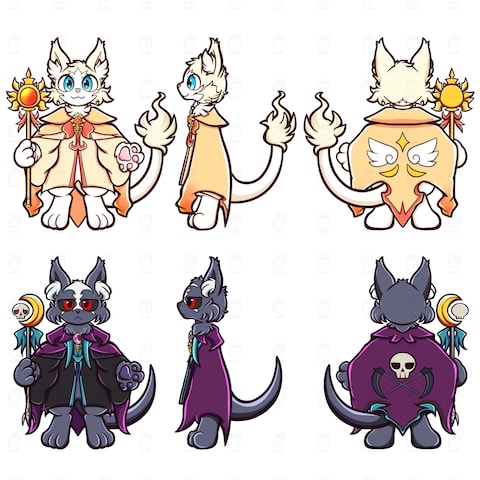 キャラクターデザイン（三面図）サンプル⑤