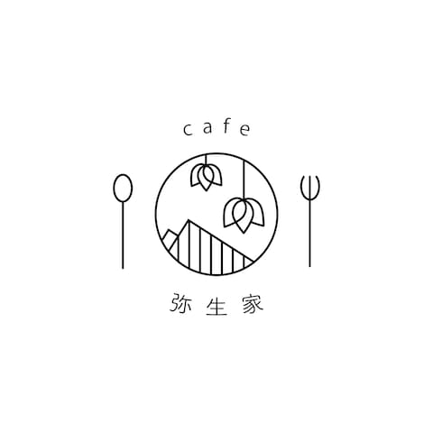 ナチュラルカフェ 喫茶店のロゴデザイン