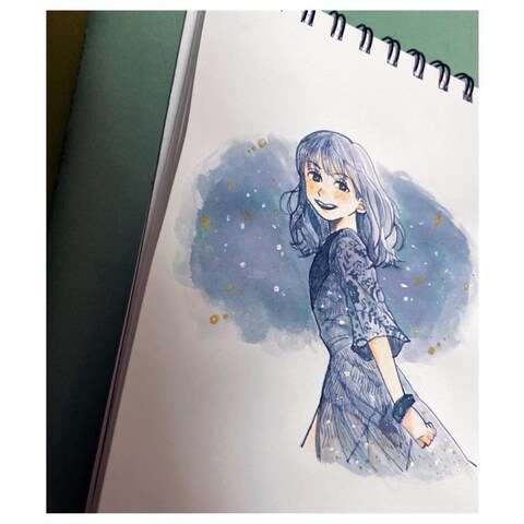 ガラスペン使いました
