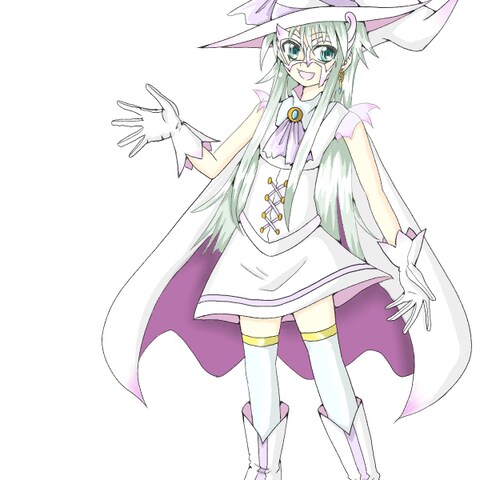 白い魔法使い(少女)のキャラクターデザイン