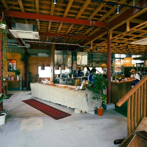 カフェの店内撮影
