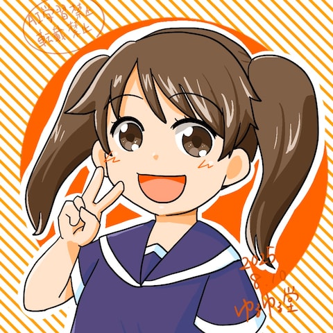アイコンサンプル　ツインテールガール