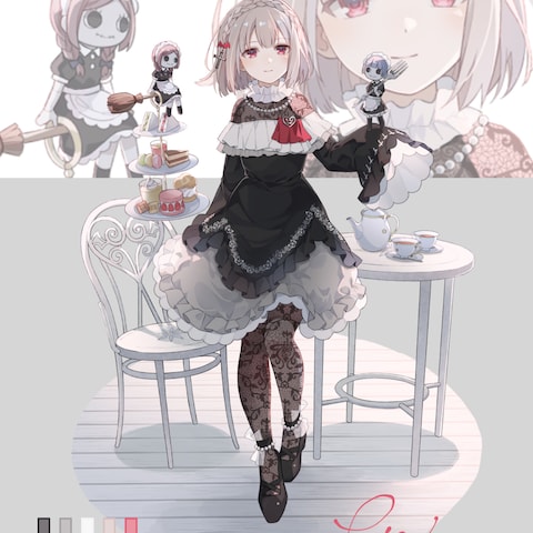 【オリジナル作品】キャラデザ&キービジュ①
