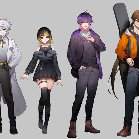 依頼を受けて作成させていただいたキャラクター立ち絵