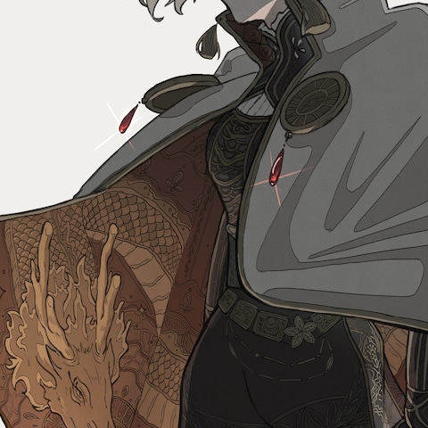 人物イラスト（膝上）
