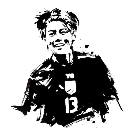サッカー選手アイコンイラスト