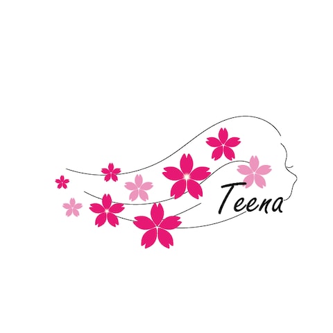 地域に寄り添うヘアサロン『teena』のロゴデザイン