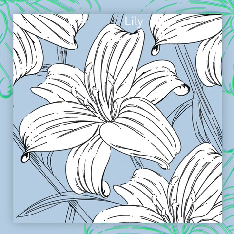 植物柄イラスト
