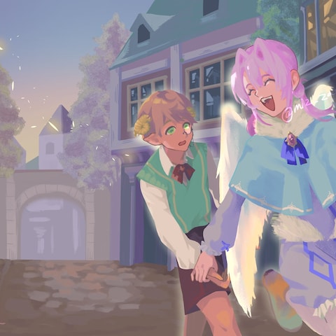 【オリジナル】背景付一枚絵
