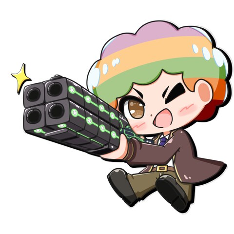 アフロ神さん/イラスト(APEX ver)