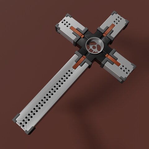 【3DCG】某マンガの十字架型銃