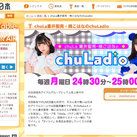 ラジオ日本「ChuLadio」OPジングル(BGM)
