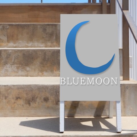 サンプルフットサルアパレルロゴ「Blue Moon」
