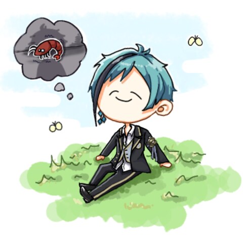 小エビちゃんのことを考えるフロイド・リーチ