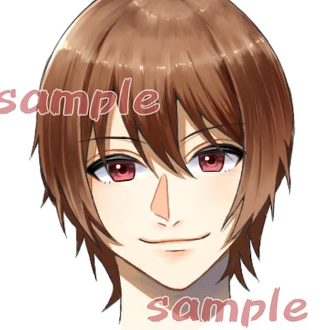 ご依頼された絵の顔部分