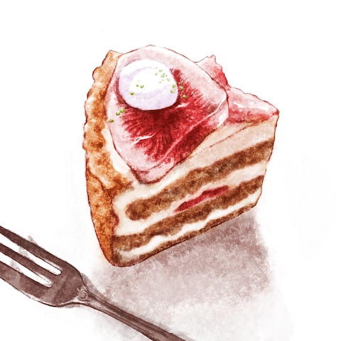 ケーキのイラストレーション