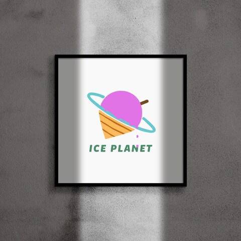 アイスクリーム専門店 「ICE PLANET」ロゴデザイン