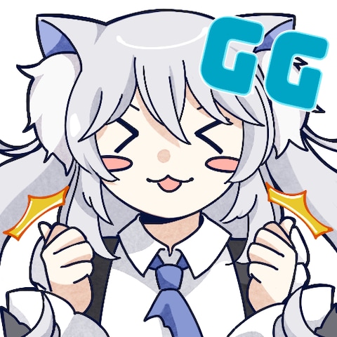 あおさめ様　ゲーム配信用スタンプイラスト