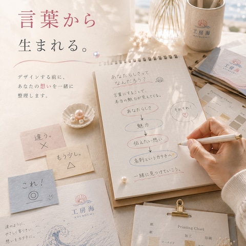 一枚は、言葉から生まれる。