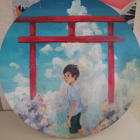 弟    アクリルガッシュ