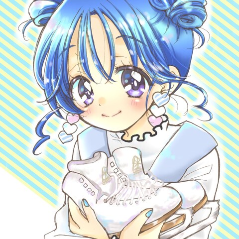 スケート靴と女の子